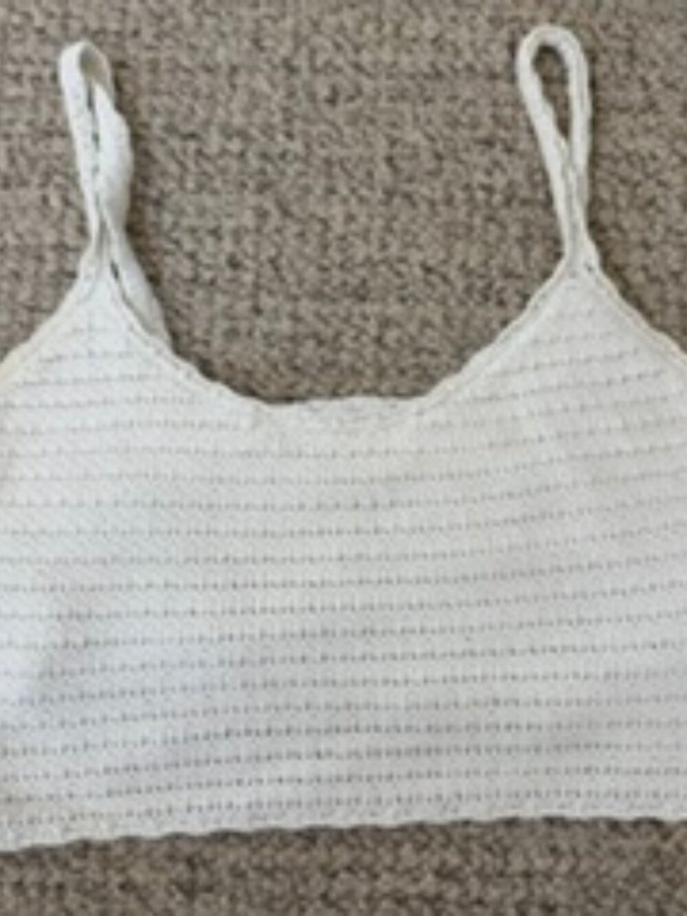 Aerie cute crochet white cami